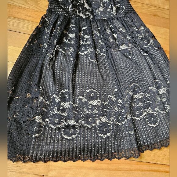 Free People Black Lace Overlay Dress - Picture 4 of 11